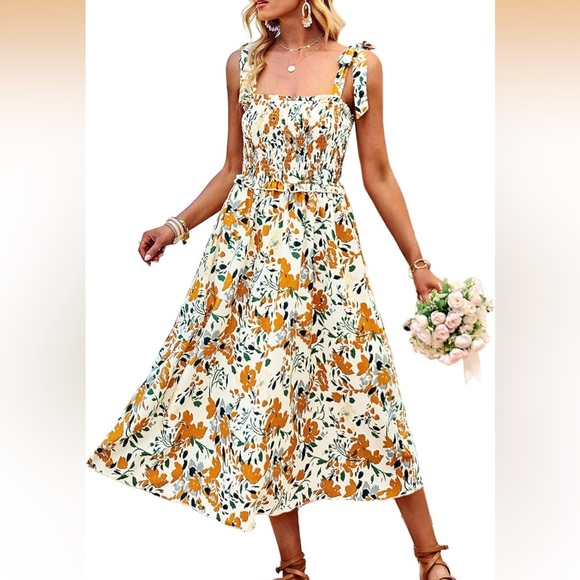 Floral Midi Dress - Picture 2 of 4